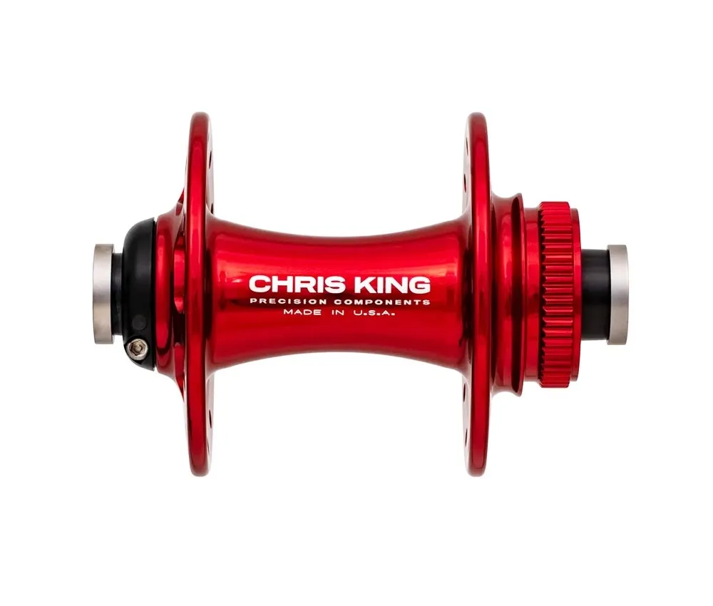 Chris King R45D Ceramic Vorderradnabe 12x100 Disc Centerlock 32 Loch red | rot