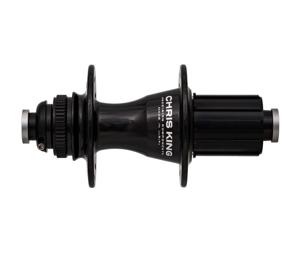 Chris King R45D Hinterradnabe 12x142 Disc Centerlock 28 Loch Rotor HG11 black | schwarz