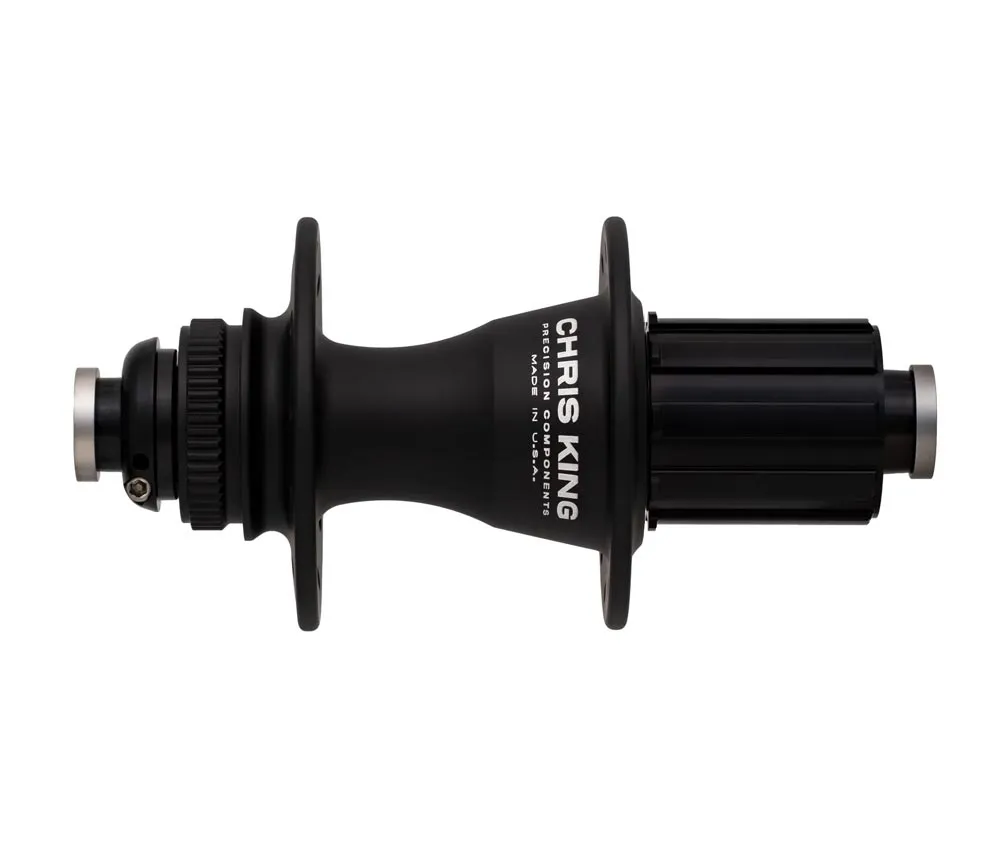 Chris King R45D Ceramic Hinterradnabe 12x142 Disc Centerlock 24 Loch Rotor HG11 matte black | matt-schwarz