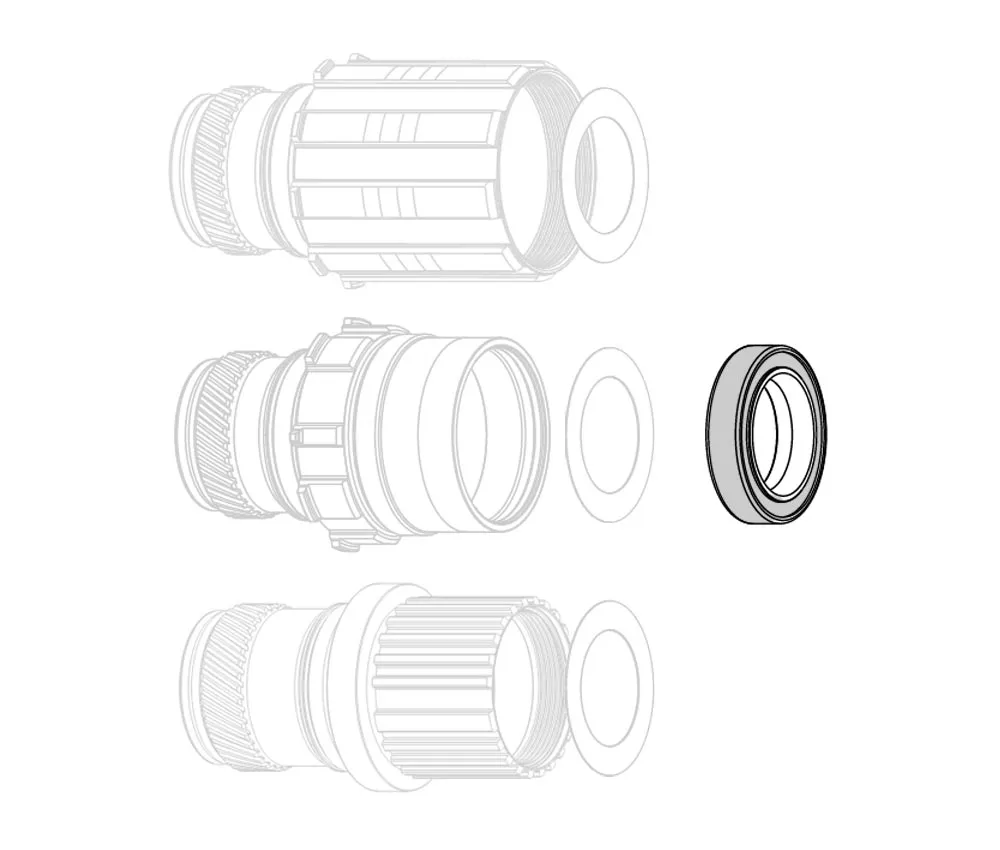 Chris King Boost Centerlock / R45D Hinterradnabe Ersatzteil | Ceramic-Lager Freilaufkörper Innen