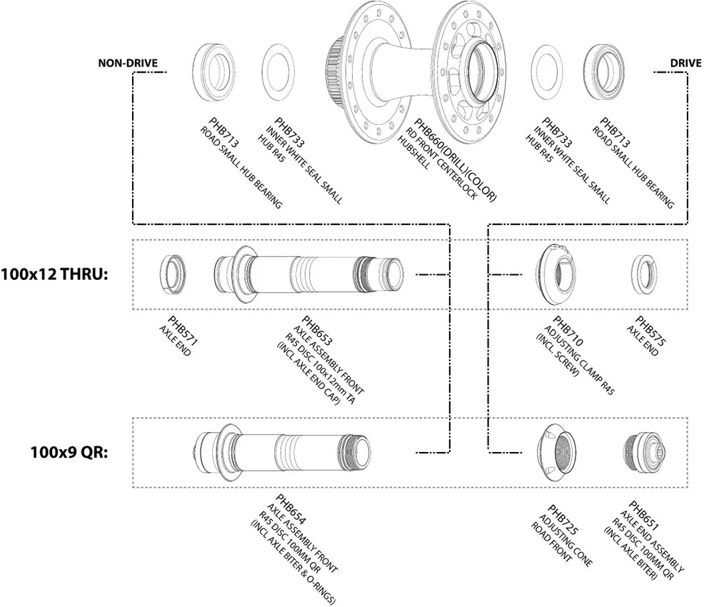 Chris King R45D Vorderradnabe Ersatzteil | Endanschlag Schnellspanner Schwarz