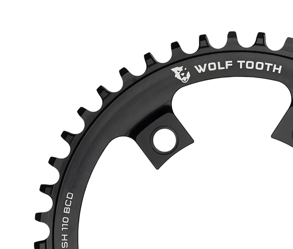 Wolf Tooth Drop Stop B Kettenblatt - Shimano Lochkreis 110mm asymmetrisch 9-12-fach 46 Zähne