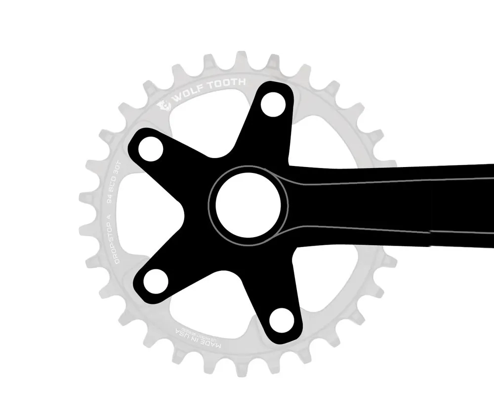 Wolf Tooth Drop Stop A Kettenblatt - Vintage / Surley OD Lochkreis 94mm 9-12-fach 32 Zähne