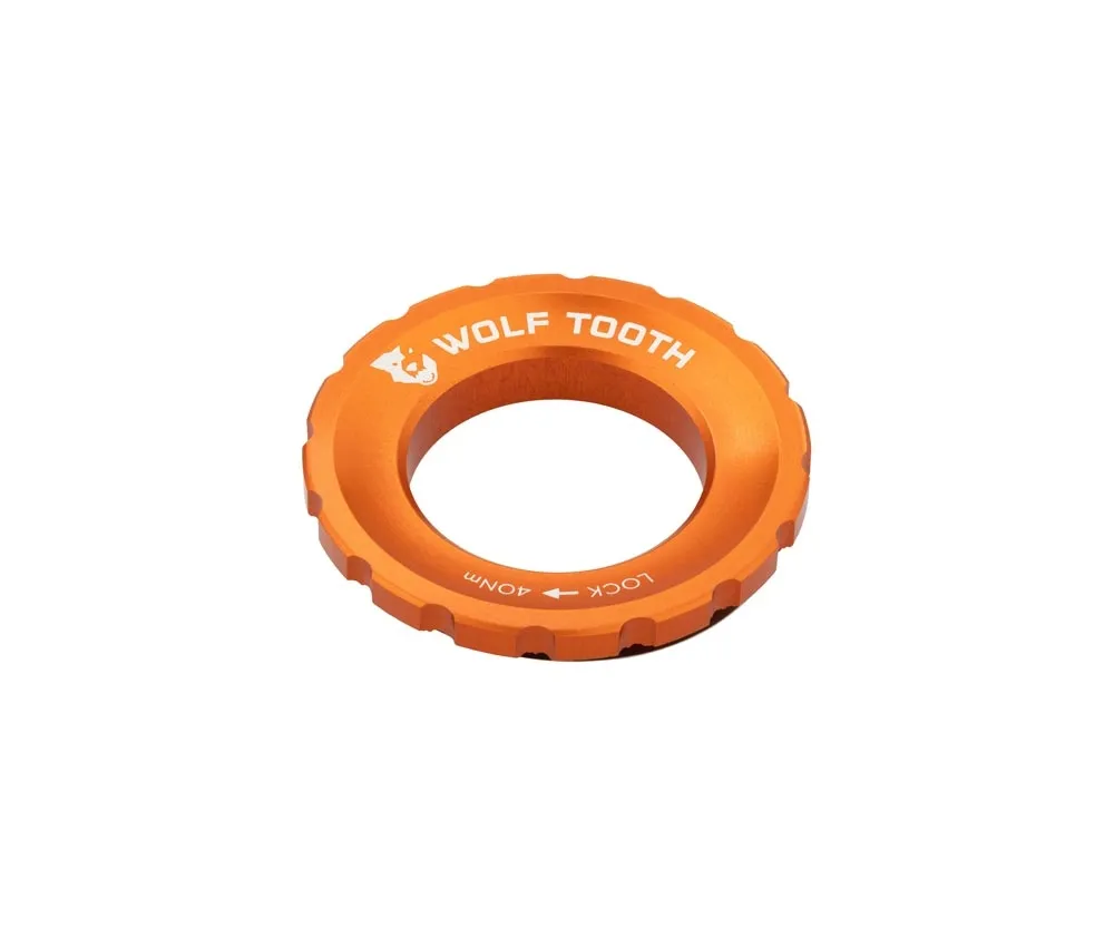 Wolf Tooth Centerlock Verschlussring - externe Verschraubung Aluminium orange
