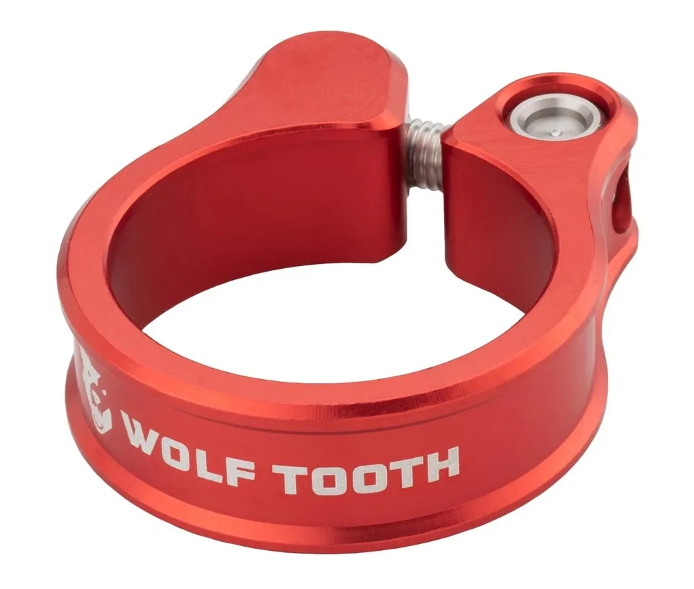Wolf Tooth Sattelstützenklemme - 34,9mm geschraubt Aluminium rot