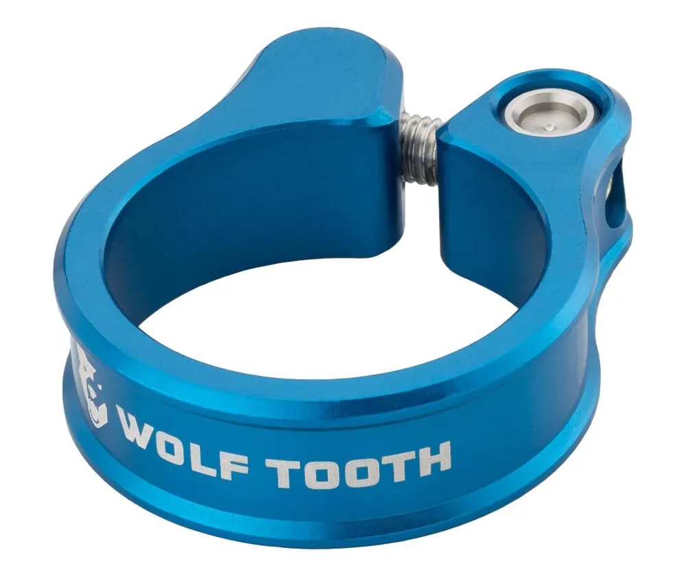 Wolf Tooth Sattelstützenklemme - 36,4mm geschraubt Aluminium blau