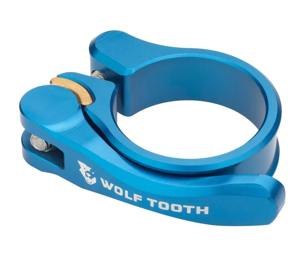 Wolf Tooth Sattelstützenklemme - 29,8mm Schnellspanner Aluminium blau