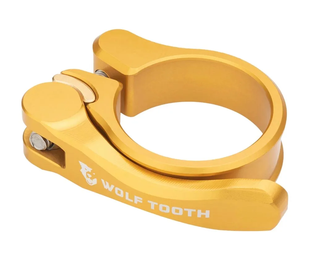 Wolf Tooth Sattelstützenklemme - 31,8mm Schnellspanner Aluminium gold