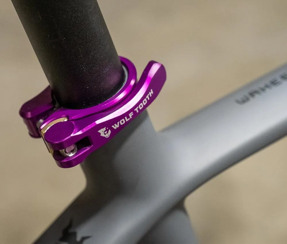Wolf Tooth Sattelstützenklemme - 31,8mm Schnellspanner Aluminium violett