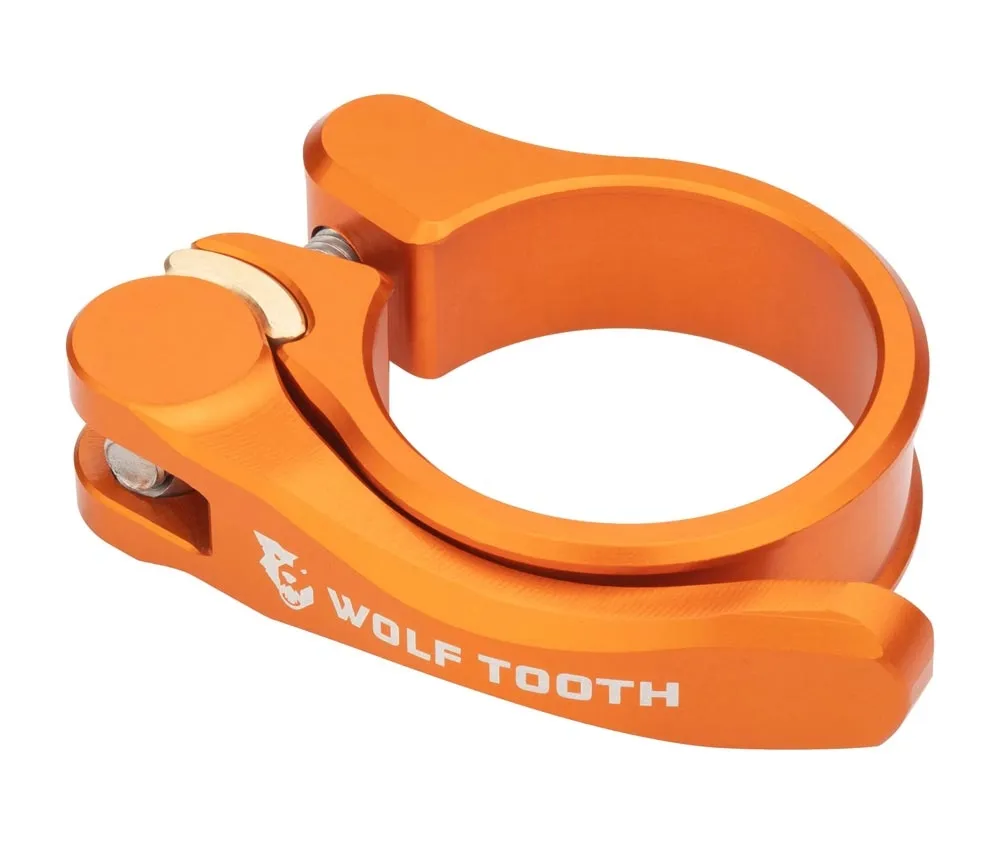 Wolf Tooth Sattelstützenklemme - 34,9mm Schnellspanner Aluminium orange