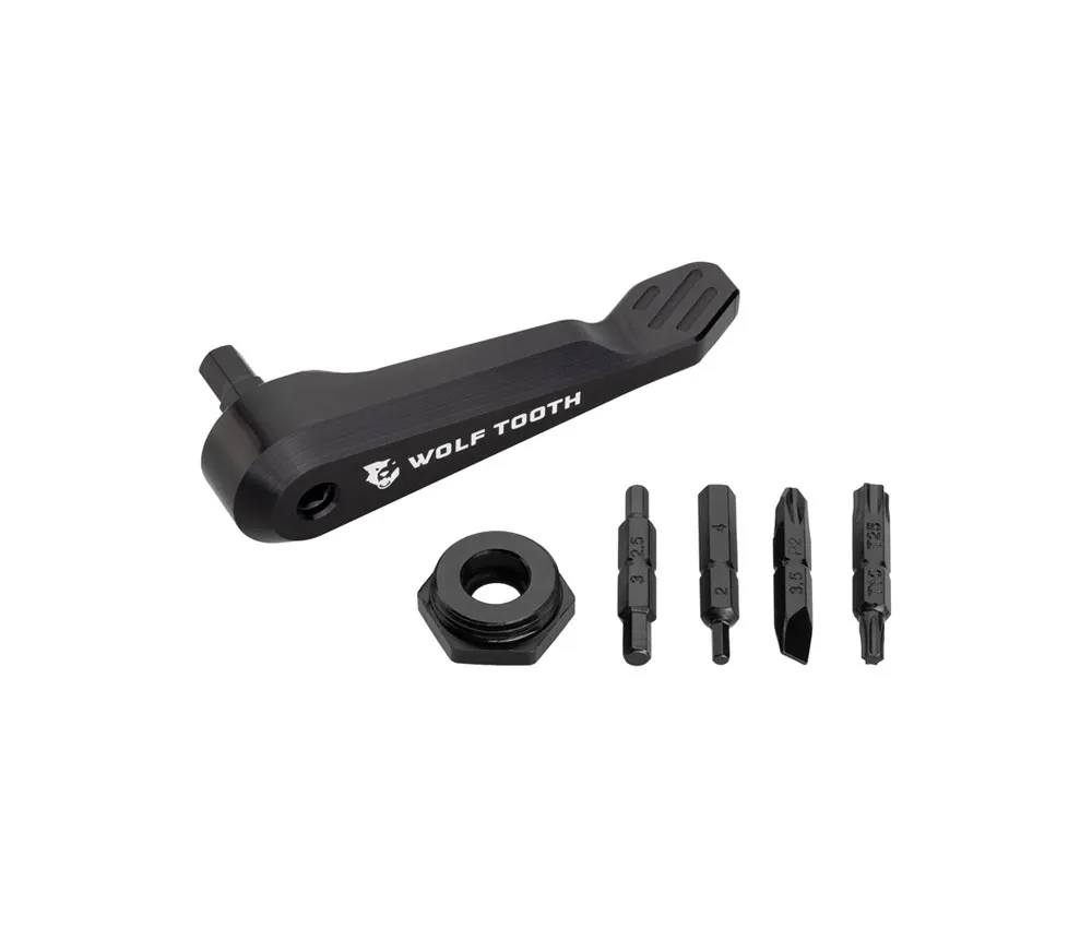 Wolf Tooth Axle Handle Multitool - Bithalter / Plug In Hebel - schwarz