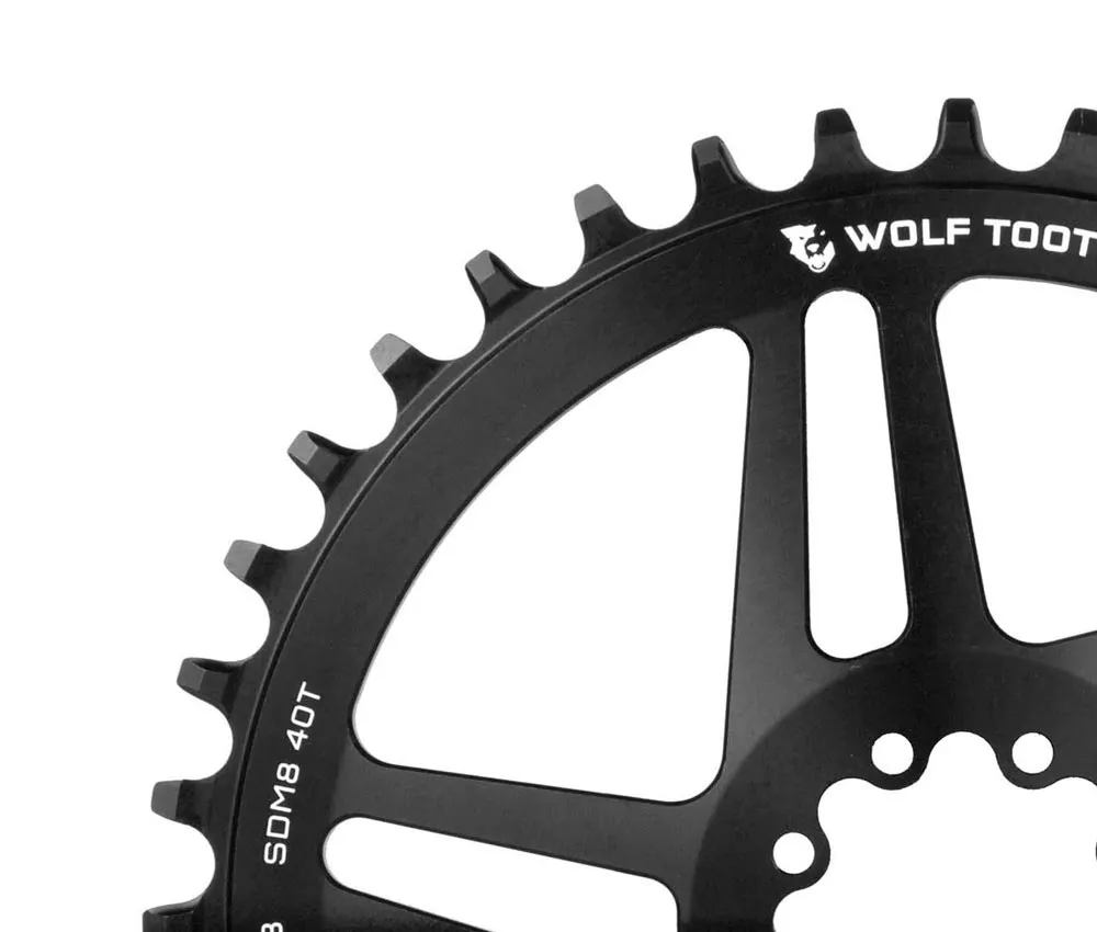 Wolf Tooth Drop-Stop B Kettenblatt 9-12-fach - Sram / Quarq Direct Mount 6mm Offset 40 Zähne