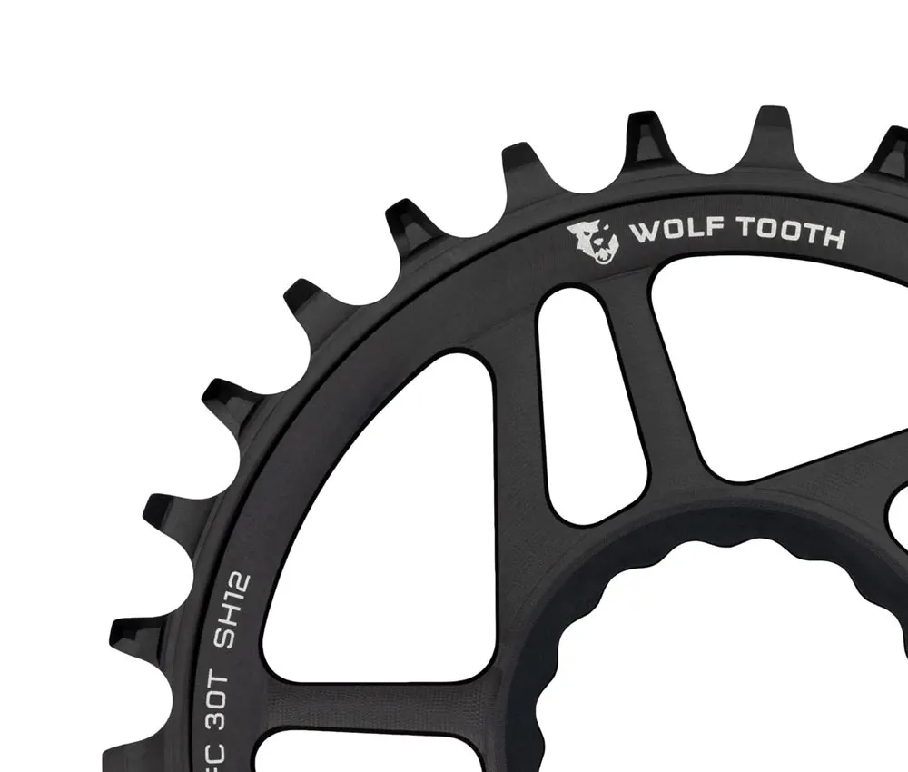 Wolf Tooth Drop-Stop ST Kettenblatt 12-fach HG+ - Race Face Cinch Boost 3mm Offse 30 Zähne