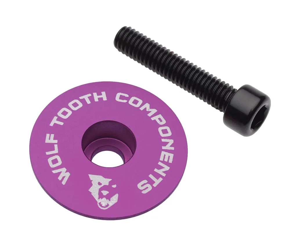 Wolf Tooth Aheadkappe - 1 1/8 Zoll | Höhe 1mm Aluminium violett