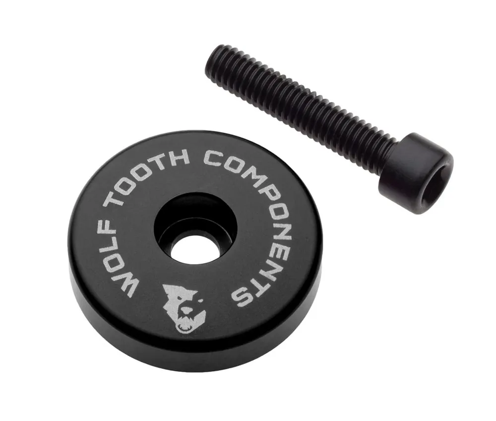 Wolf Tooth Aheadkappe - 1 1/8 Zoll | Höhe 5mm Aluminium schwarz