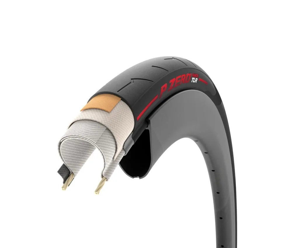 Pirelli P Zero Race TLR Rennrad Reifen - Tubeless Ready 26x622 faltbar schwarz-rot