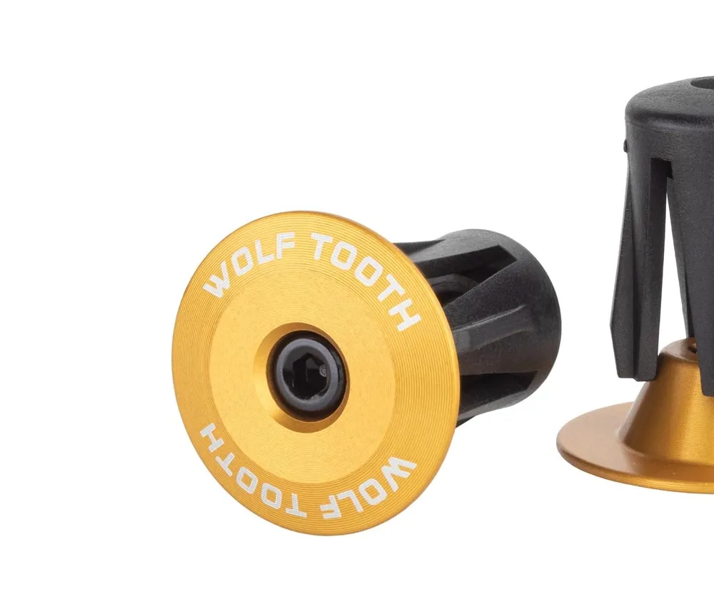Wolf Tooth Bar End Lenkerstopfen - verschraubbar 16-21,5mm Aluminium gold