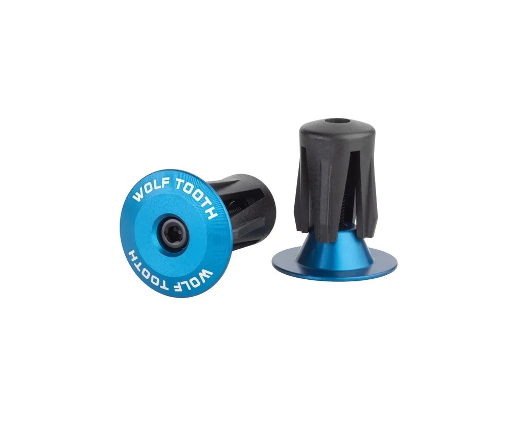 Wolf Tooth Bar End Lenkerstopfen - verschraubbar 16-21,5mm Aluminium blau