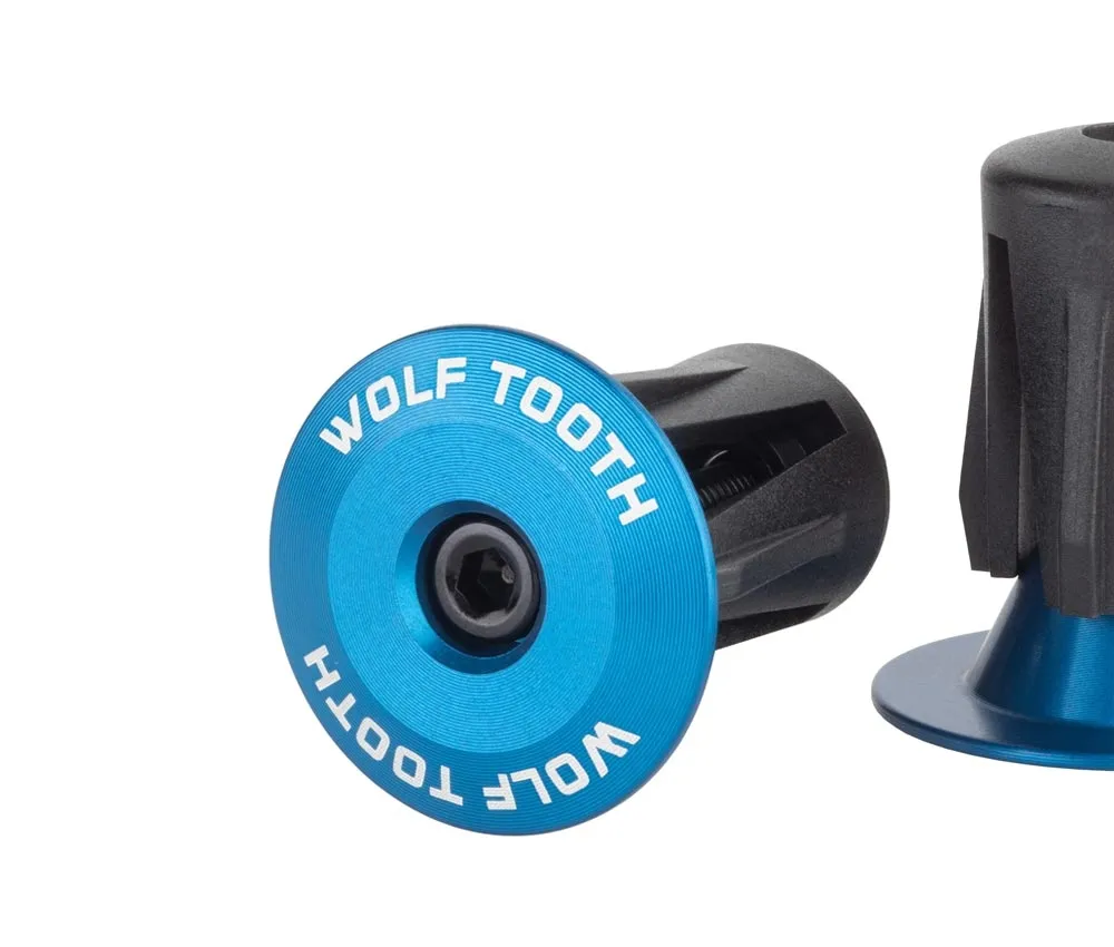 Wolf Tooth Bar End Lenkerstopfen - verschraubbar 16-21,5mm Aluminium blau