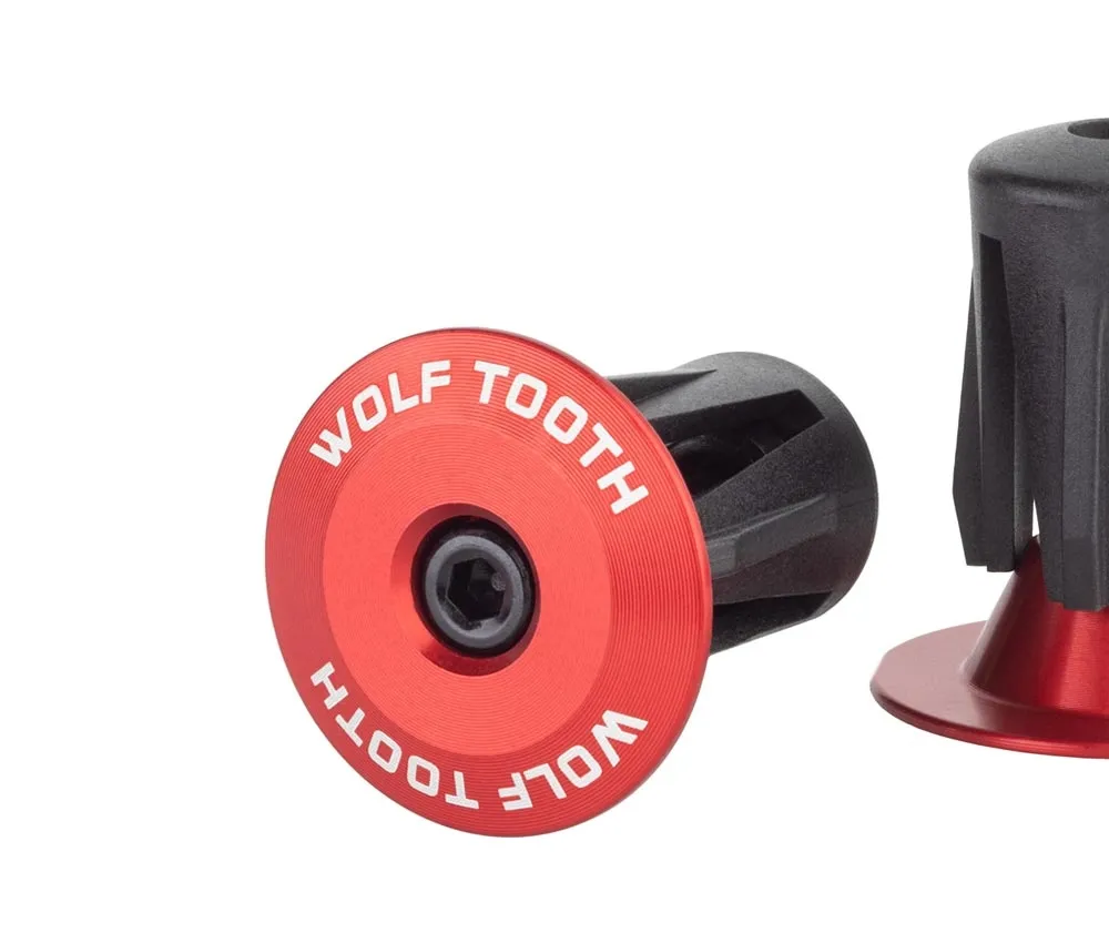 Wolf Tooth Bar End Lenkerstopfen - verschraubbar 16-21,5mm Aluminium rot