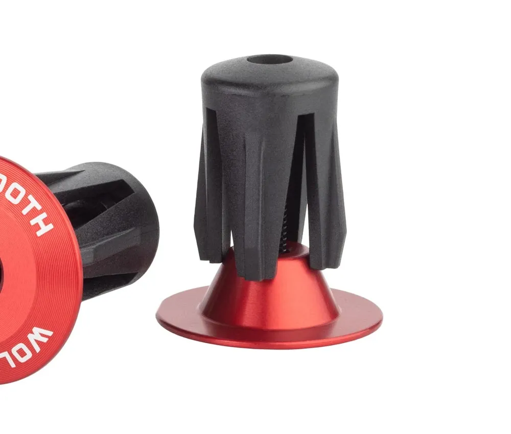 Wolf Tooth Bar End Lenkerstopfen - verschraubbar 16-21,5mm Aluminium rot