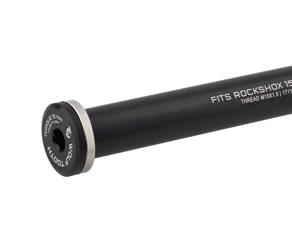 Wolf Tooth Fox Steckachse Vorderrad - Boost 15x110mm Länge 155 mm M14x1,5mm schwarz
