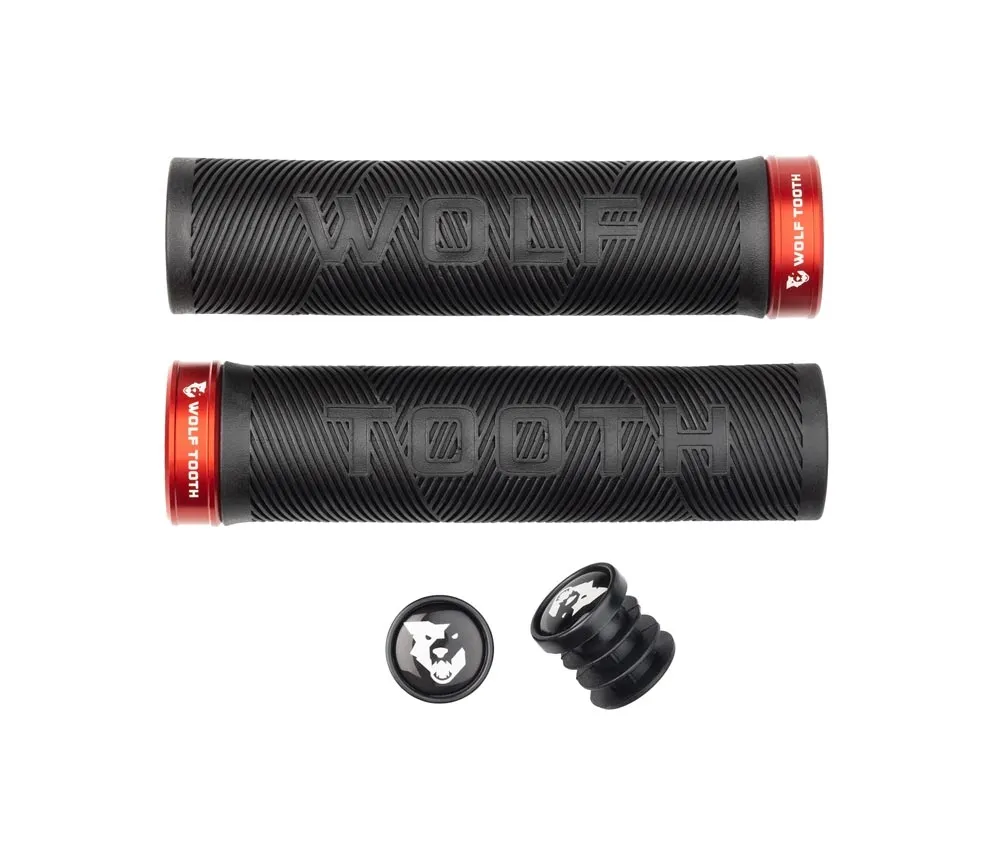 Wolf Tooth Echo Lock On Lenkergriffe 32mm Farbe red/black