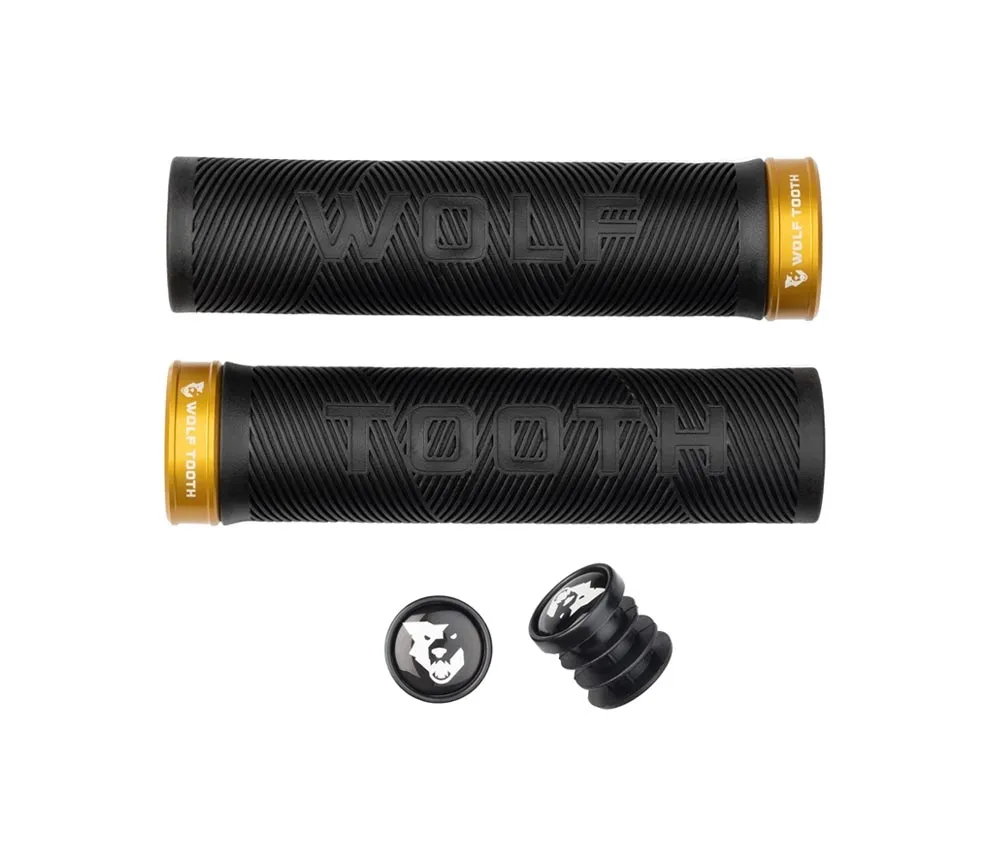 Wolf Tooth Echo Lock On Lenkergriffe 32mm Farbe gold/black
