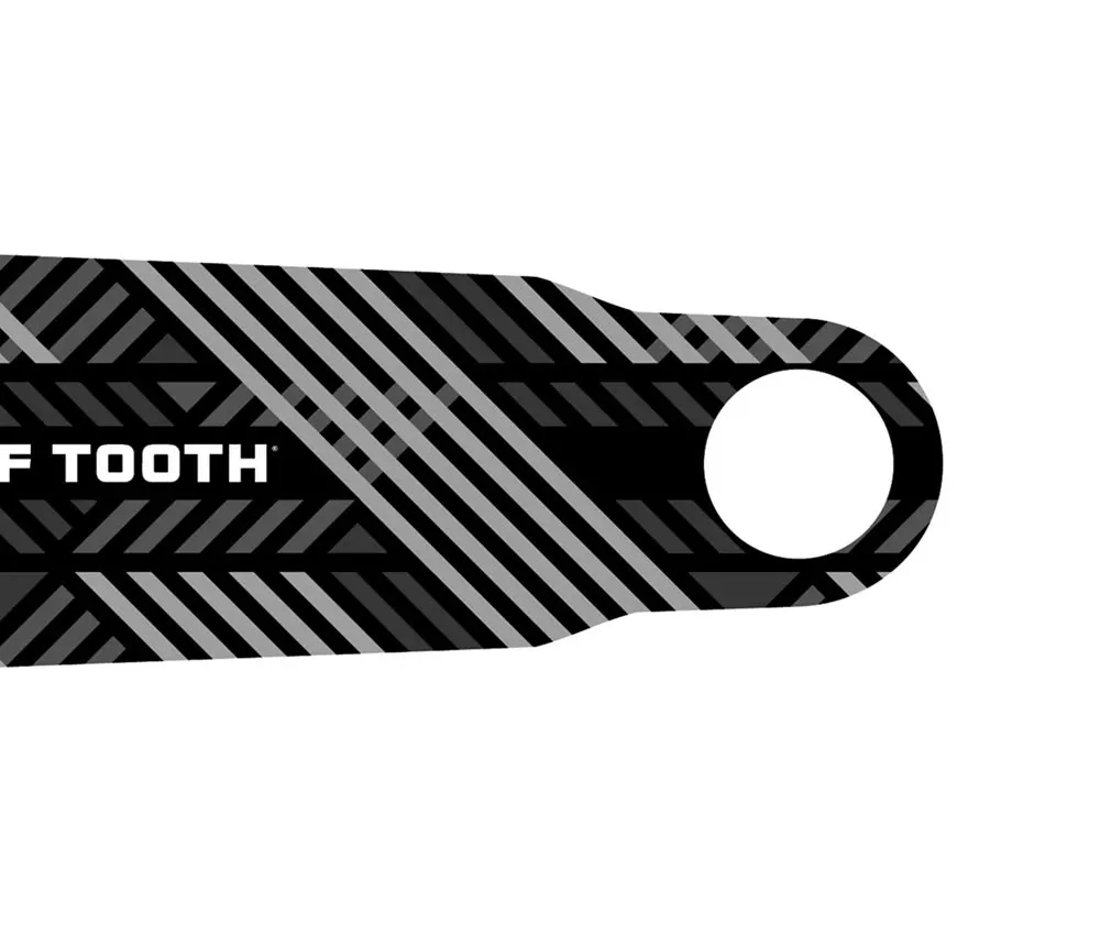 Wolf Tooth Kurbelarmschutz - 190x49,2mm selbstklebend Folie schwarz-gemustert