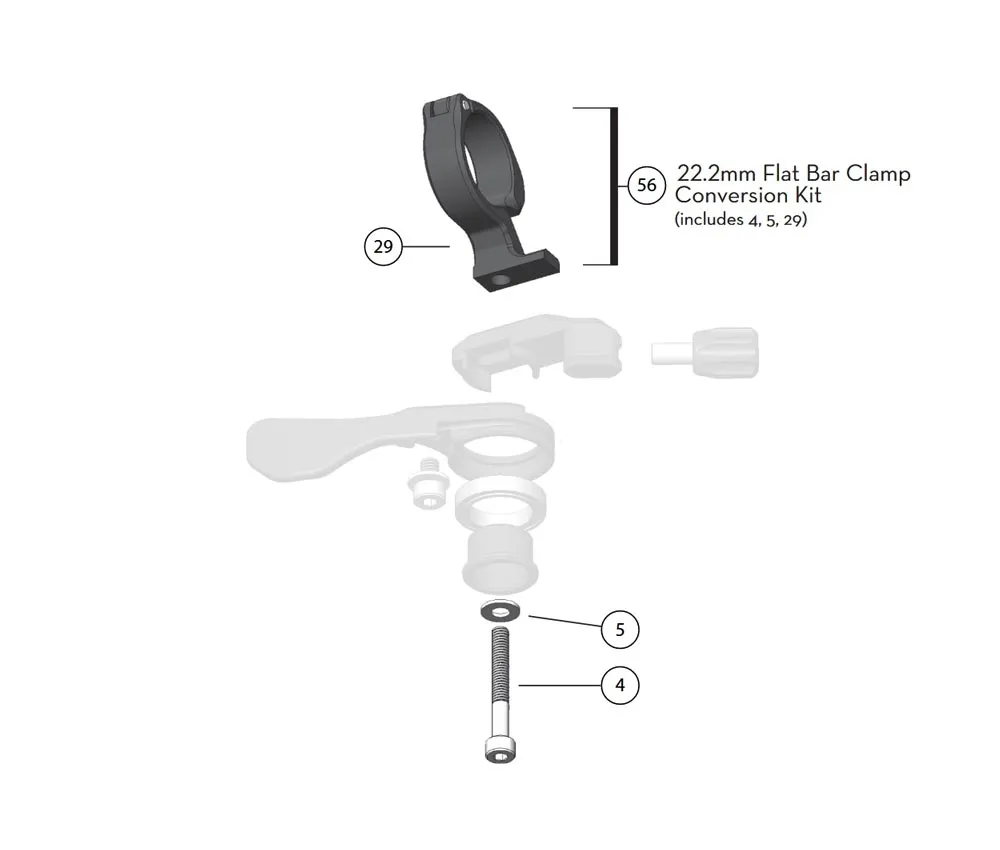 Wolf Tooth ReMote / ReMote LA Umbaukit für Schelle 22,2mm