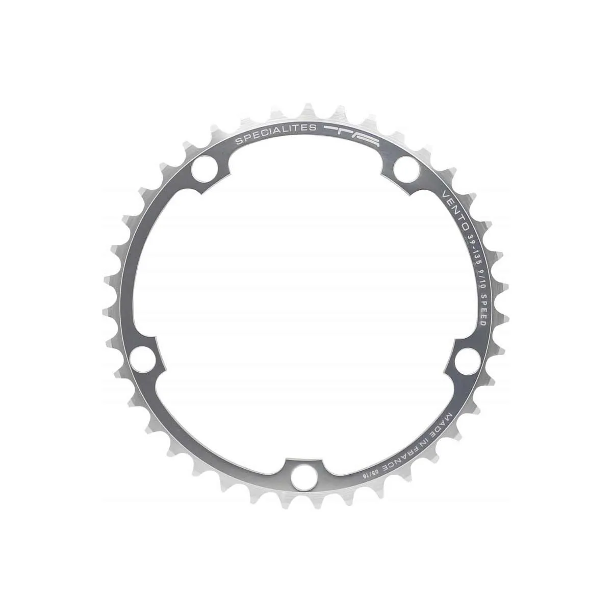 TA Specialite Vento Kettenblatt 10+9 x 2 fach Campagnolo 135 Lk silber Innen 40 Zähne