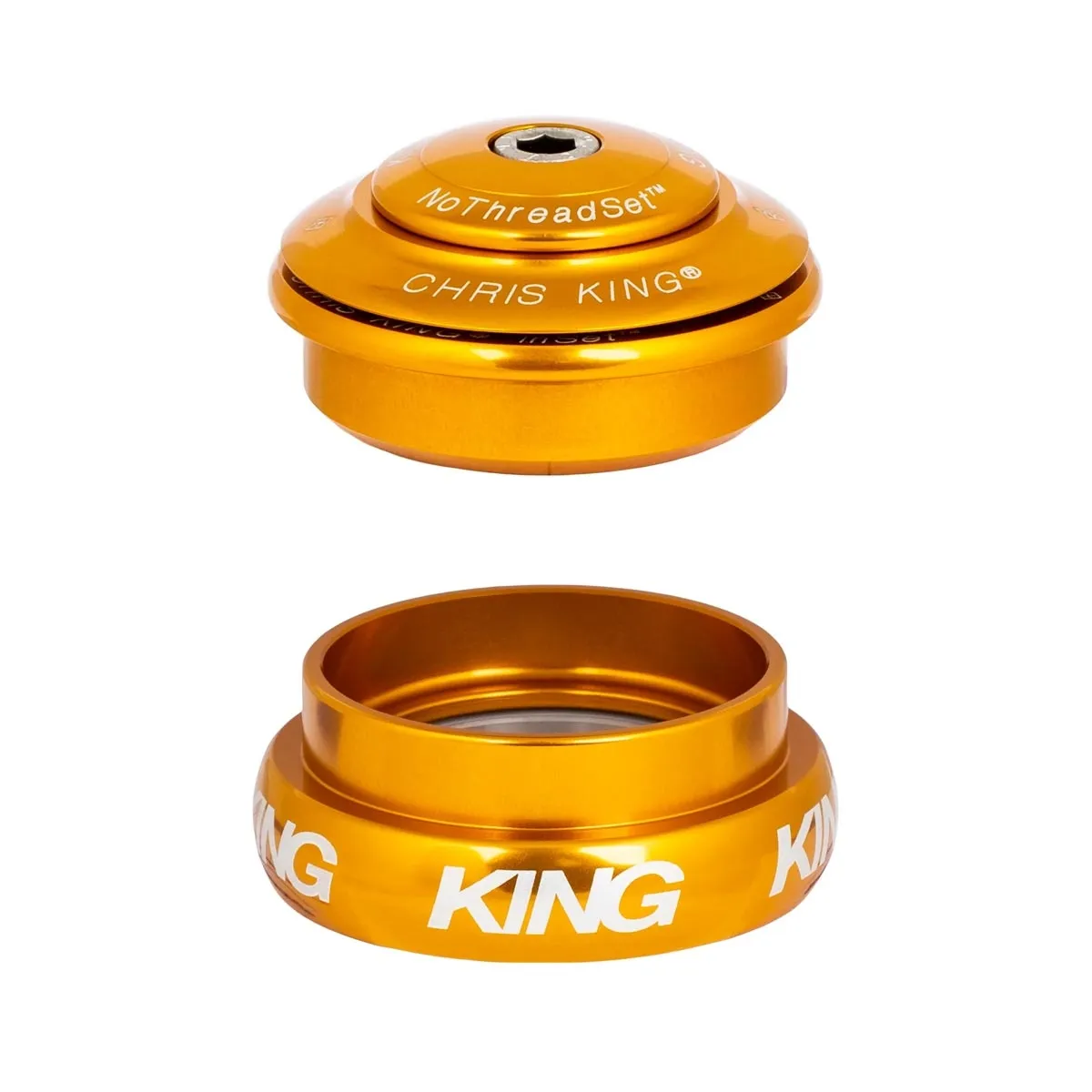 Chris King InSet i8 Steuersatz Mixed Tapered 1 1/8 - 1 1/4 Zoll gold | gold ZS44/28,6 - EC44/33