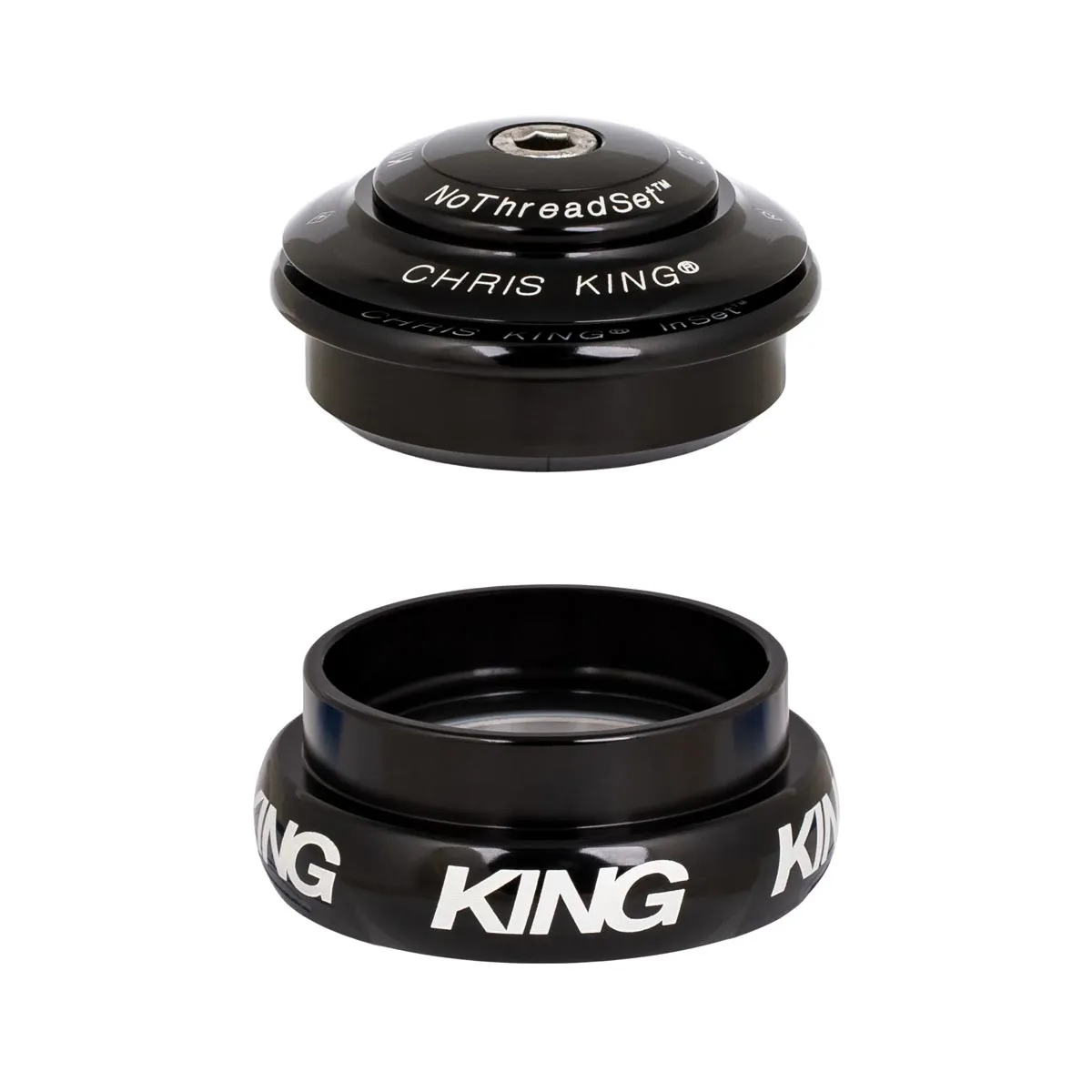 Chris King InSet i8 Steuersatz Mixed Tapered 1 1/8 - 1 1/4 Zoll schwarz | black ZS44/28,6 - EC44/33