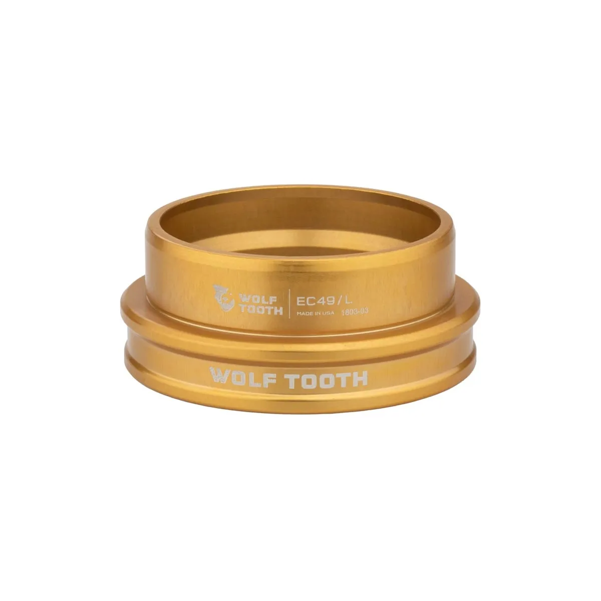 Wolf Tooth Performance Steuersatz Unterteil 1,5 Zoll | EC49/40 gold