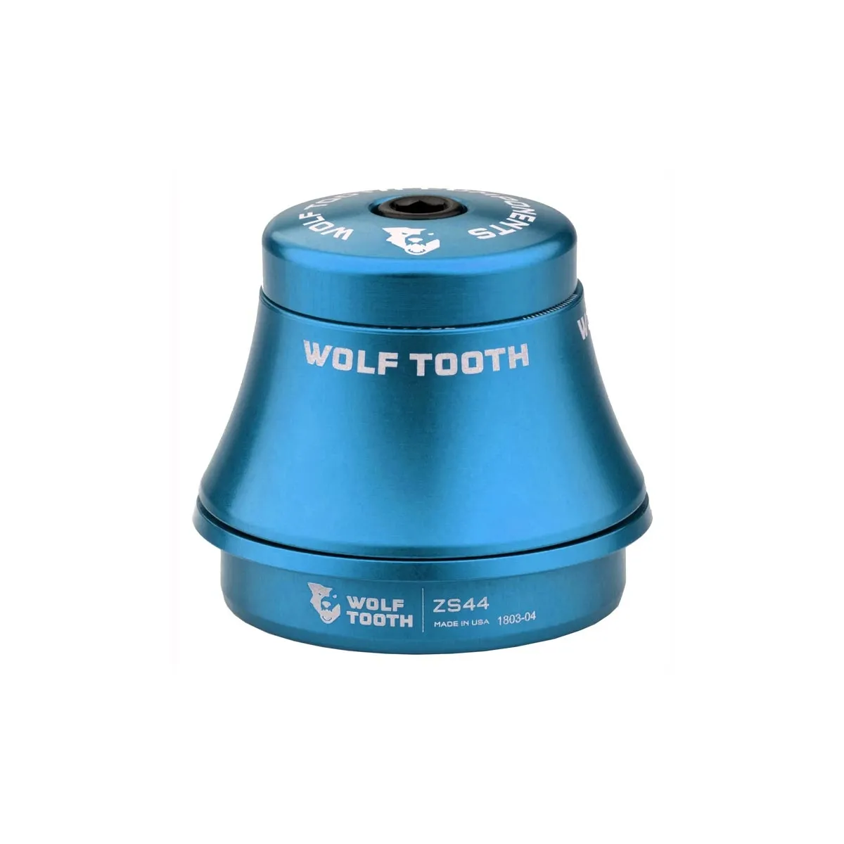 Wolf Tooth Premium Steuersatz Oberteil 1 1/8 Zoll | ZS44 / 28,6mm Höhe 25mm blau