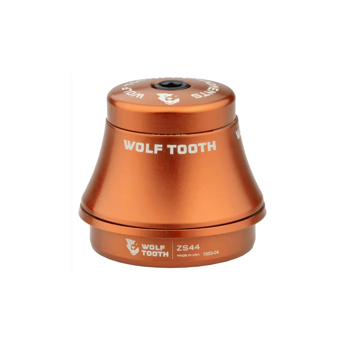 Wolf Tooth Premium Steuersatz Oberteil 1 1/8 Zoll | ZS44 / 28,6mm Höhe 25mm orange