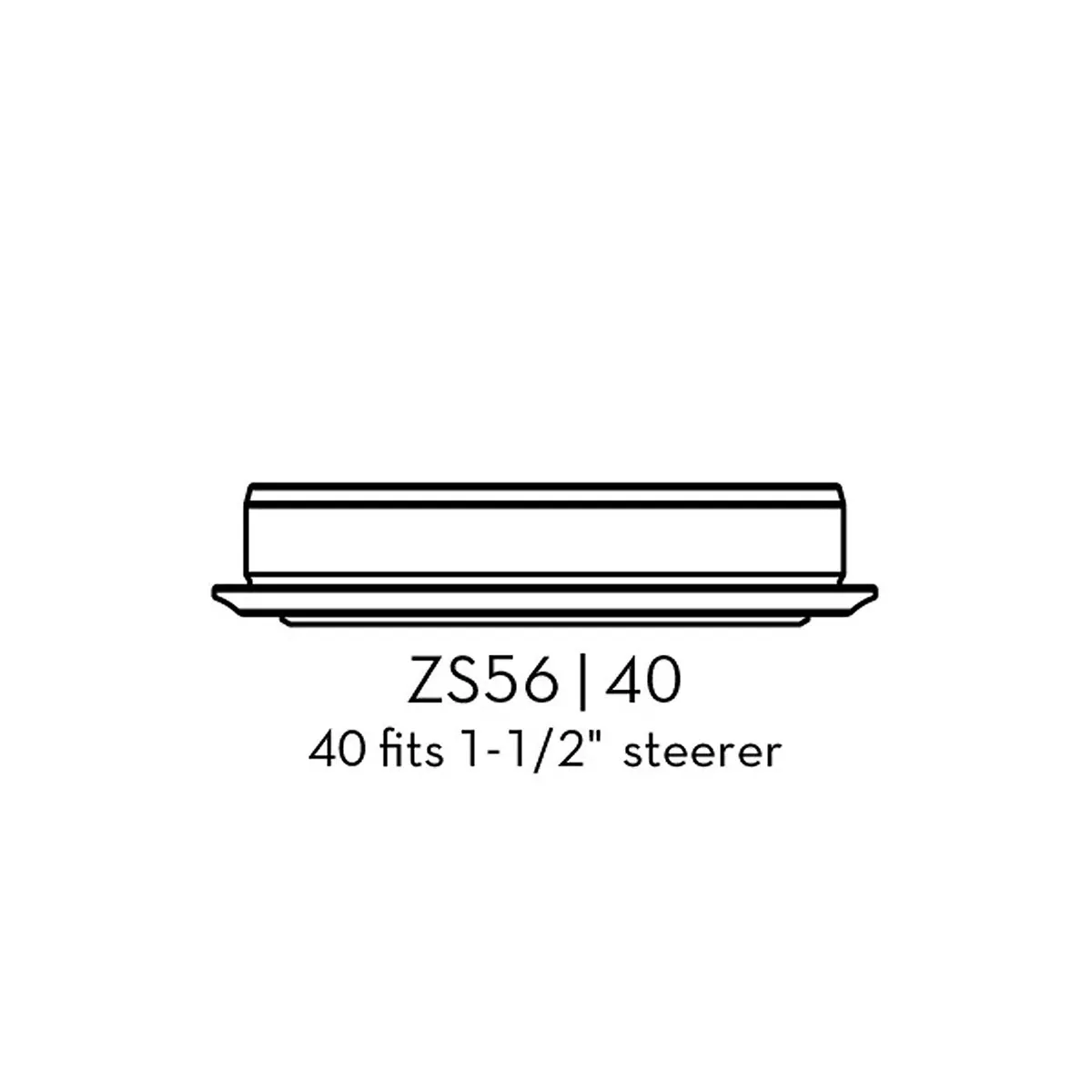 Wolf Tooth Premium Steuersatz Unterteil 1,5 Zoll | ZS56/40 schwarz gold
