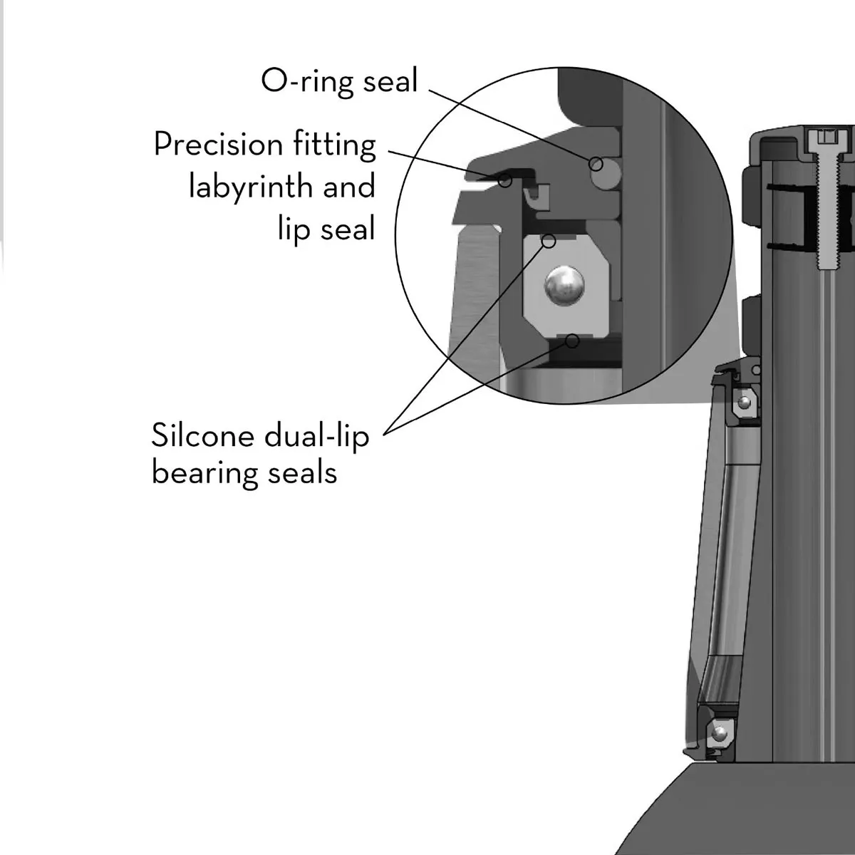 Wolf Tooth Premium Steuersatz Oberteil 1 1/8 Zoll | IS41 / 28,6mm Höhe 15mm gold