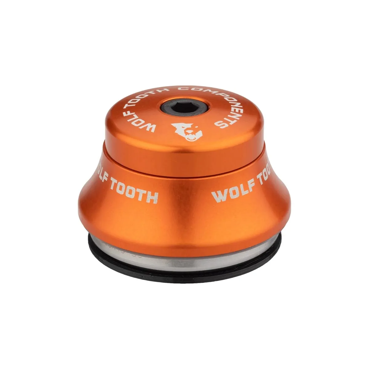 Wolf Tooth Premium Steuersatz Oberteil 1 1/8 Zoll | IS41 / 28,6mm Höhe 15mm orange