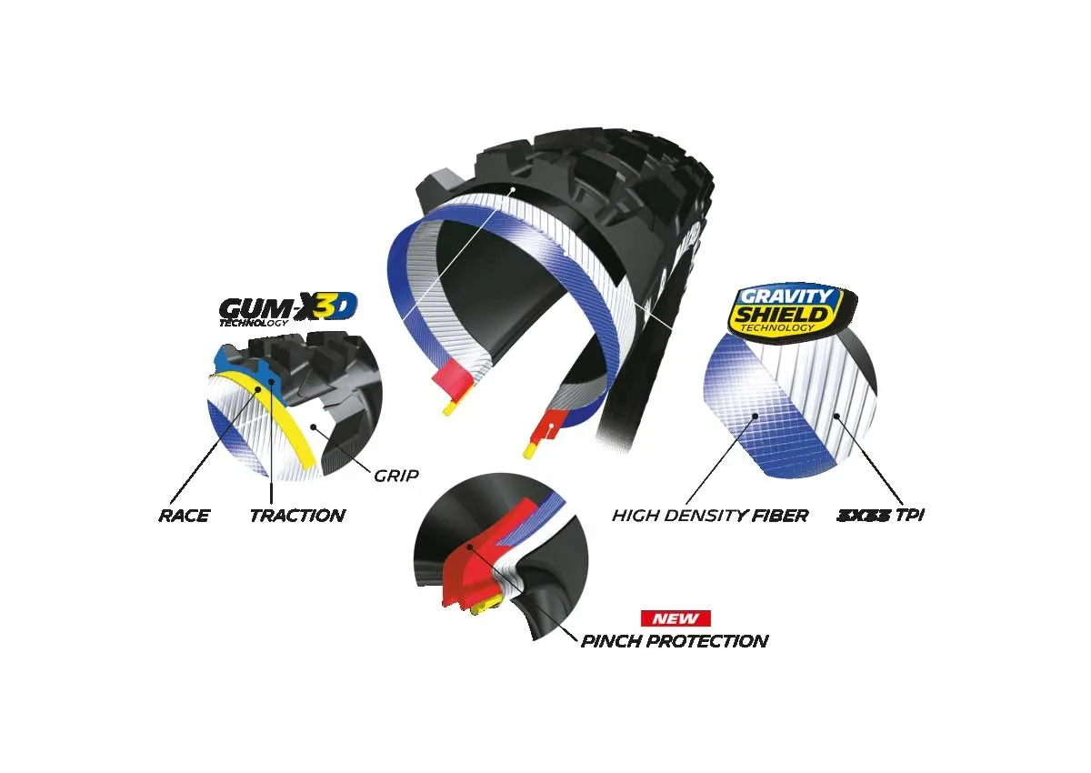 Michelin Wild Enduro Rear Reifen Gum-X3D Competition Line 27,5 Zoll x 2.60