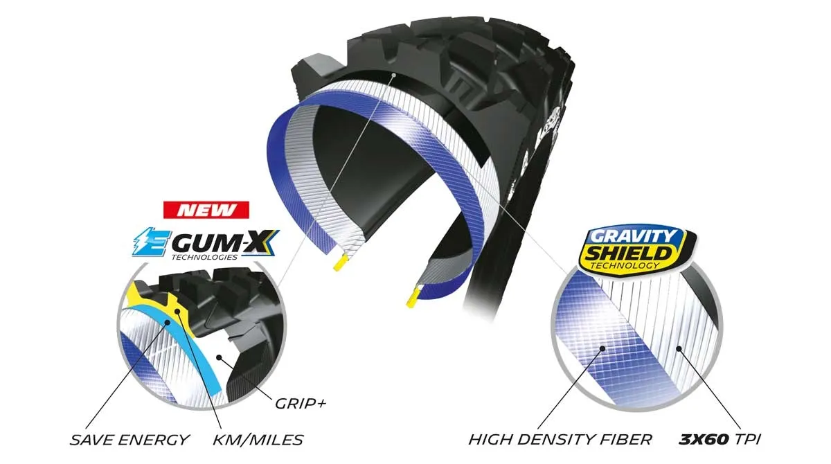 Michelin E-Wild Enduro Rear Reifen Gum-X-Tri Competition Line 29 Zoll x 2.6