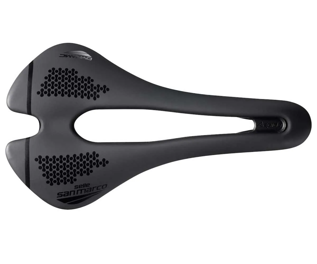 Selle San Marco Aspide Short Dynamic Open Fit Sattel S3 Narrow schwarz Gestell Manganese