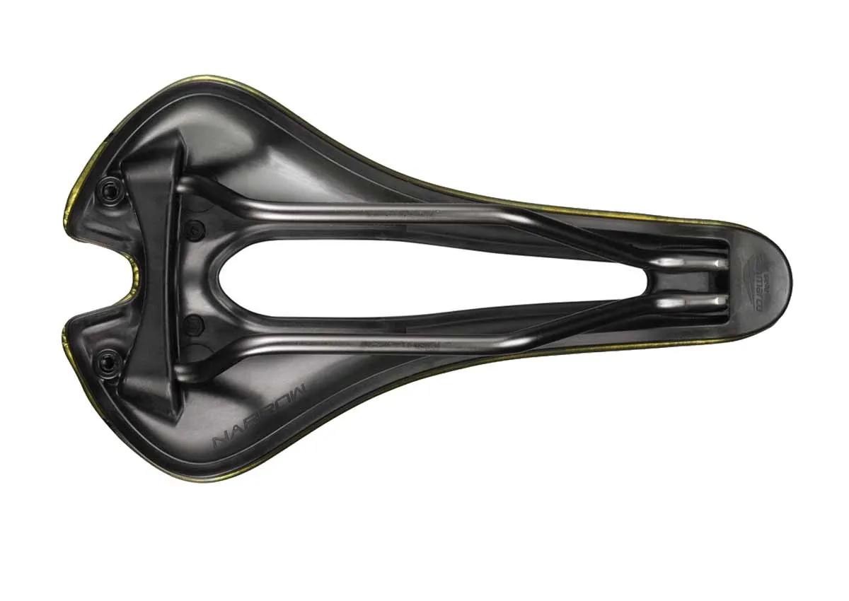 Selle San Marco Aspide Short Racing Sattel S3 Narrow Iridescent Gold Gestell Xsilite