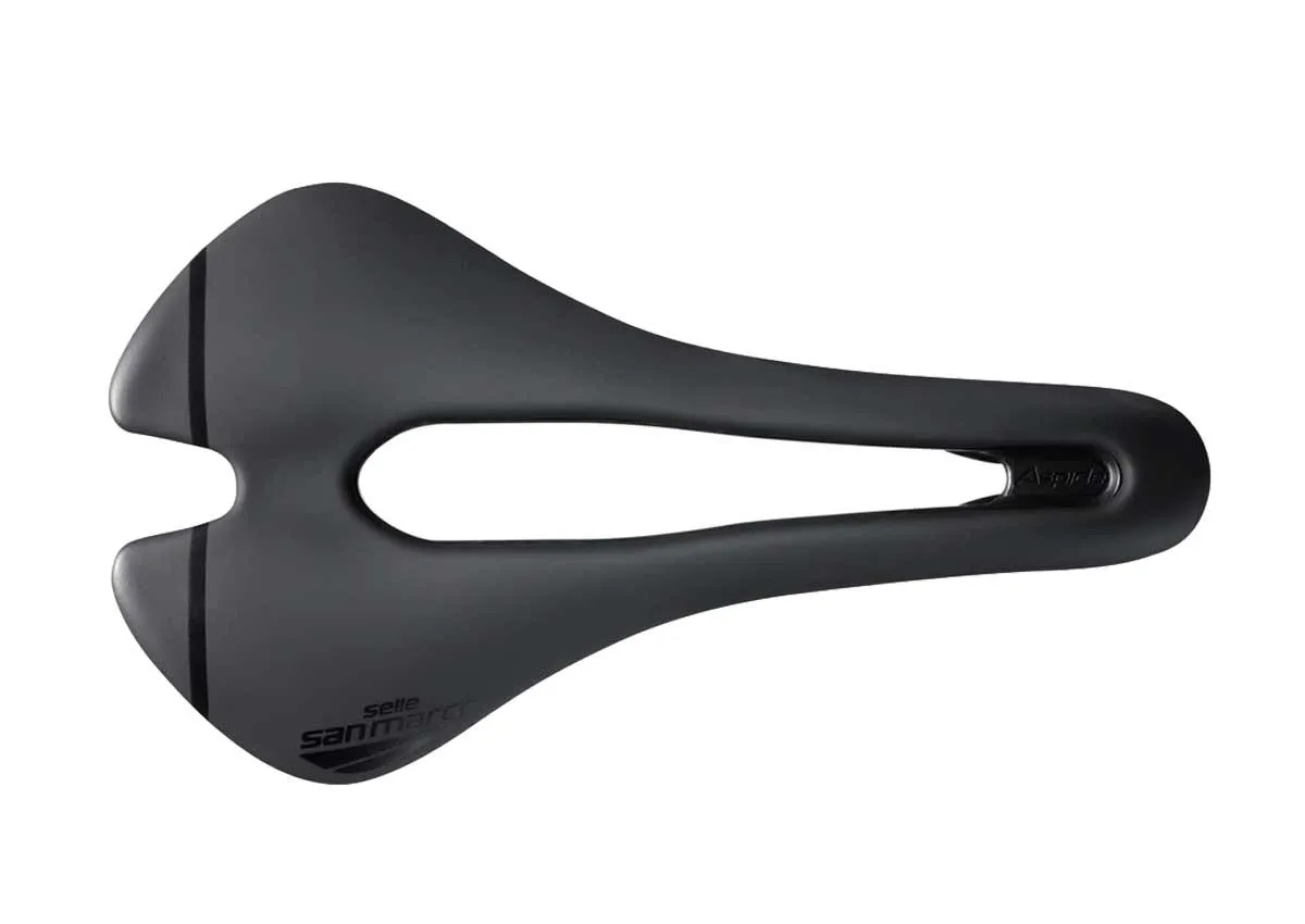 Selle San Marco Aspide Short Sport Open Fit Sattel S3 Narrow schwarz Gestell Carbon-Stahl