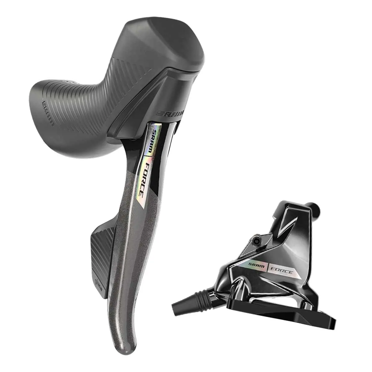 Sram Force AXS eTap D2 Disc-Schaltbremshebel rechts + Flat Mount Scheibenbremse Hinterrad