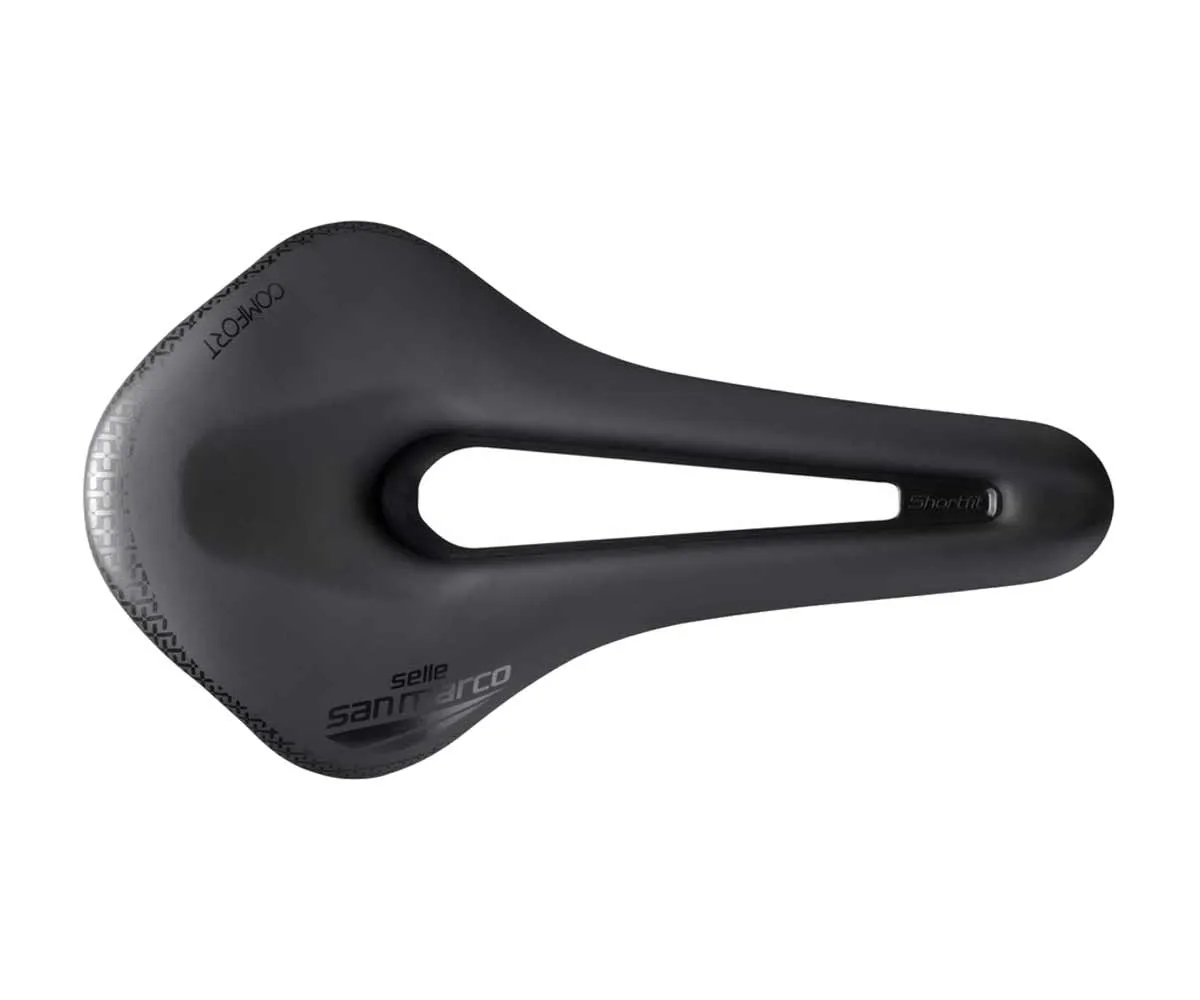 Selle San Marco ShortFit 2.0 Comfort Dynamic Sattel S3 Narrow schwarz Gestell Manganese