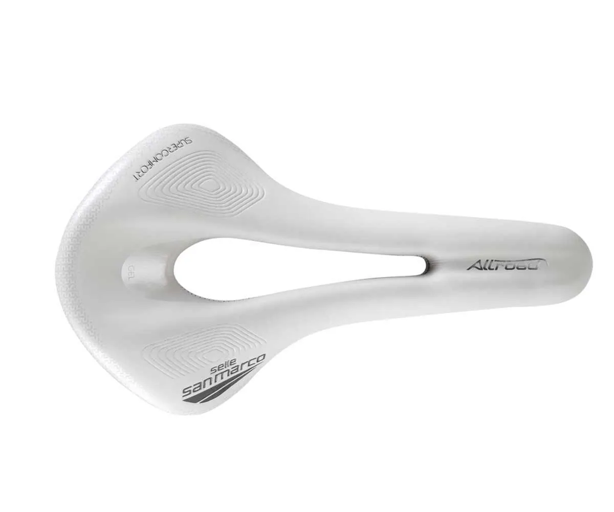 Selle San Marco Allroad Supercomfort Racing Sattel L3 Wide weiss Gestell Xsilite