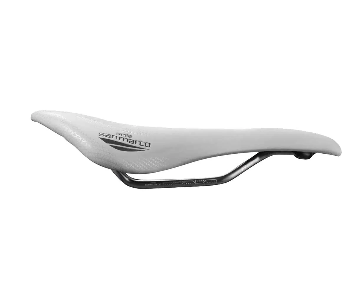 Selle San Marco Allroad Supercomfort Racing Sattel L3 Wide weiss Gestell Xsilite