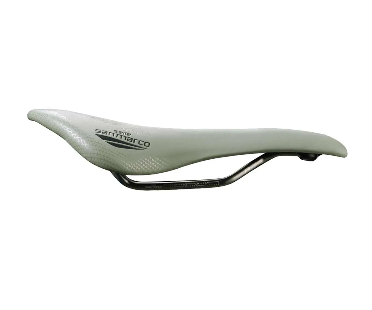 Selle San Marco Allroad Supercomfort Racing Sattel L3 Wide Sage Gestell Xsilite