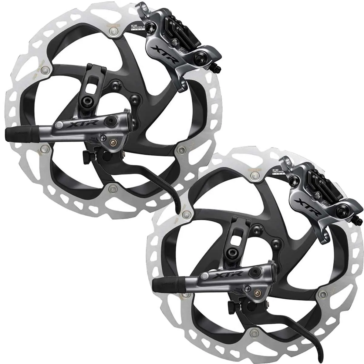 Disc-Set Shimano XTR Trail M9120 Scheibenbremsen + Disc 6 Loch Scheiben RT-MT905